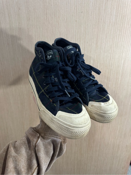 adidas Shoes - Adidas Nizza RF Platform Mid Plaid Platform Shoes H02707 Women's Size 8.5